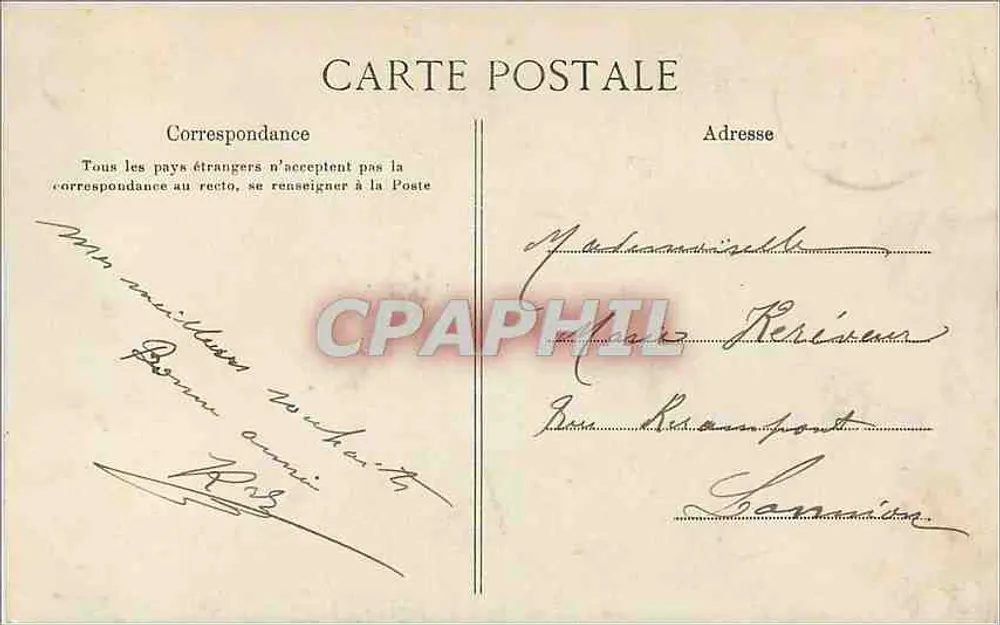A Bretanha — Les Foyons — Coleção VILLARD, Quimper - Verso