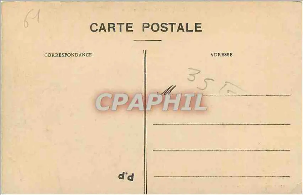 Alençon - O Hotel de Ville — Maison des Magasins Réunis, Alençon, édit. - Verso