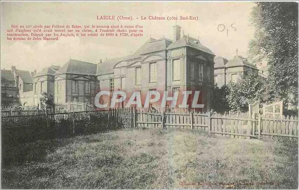 Laigle (Orne) — Il Castello (lato Sud-Est) — Edizioni Paris-Boulogne, n° 015 - Recto