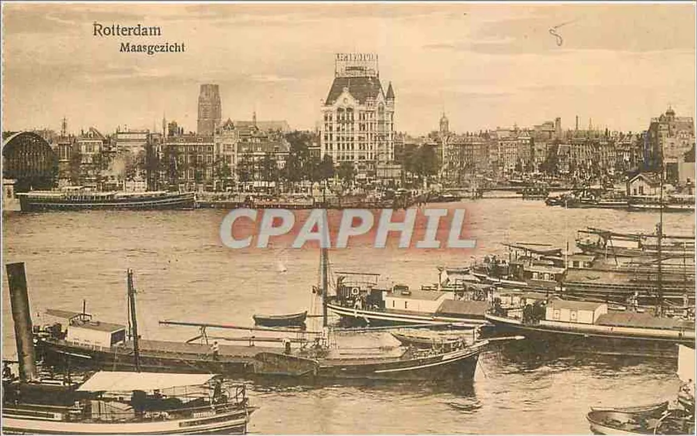 Rotterdam — view of the Maas — publisher Weenen & Suel, no. 19 13580 - Front