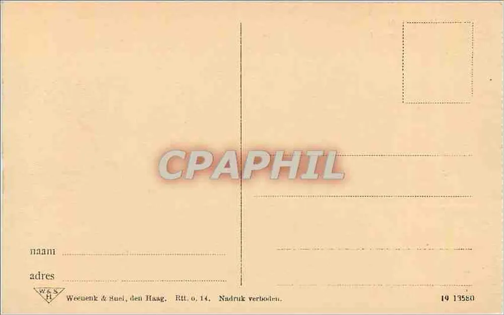 Rotterdam — view of the Maas — publisher Weenen & Suel, no. 19 13580 - Back