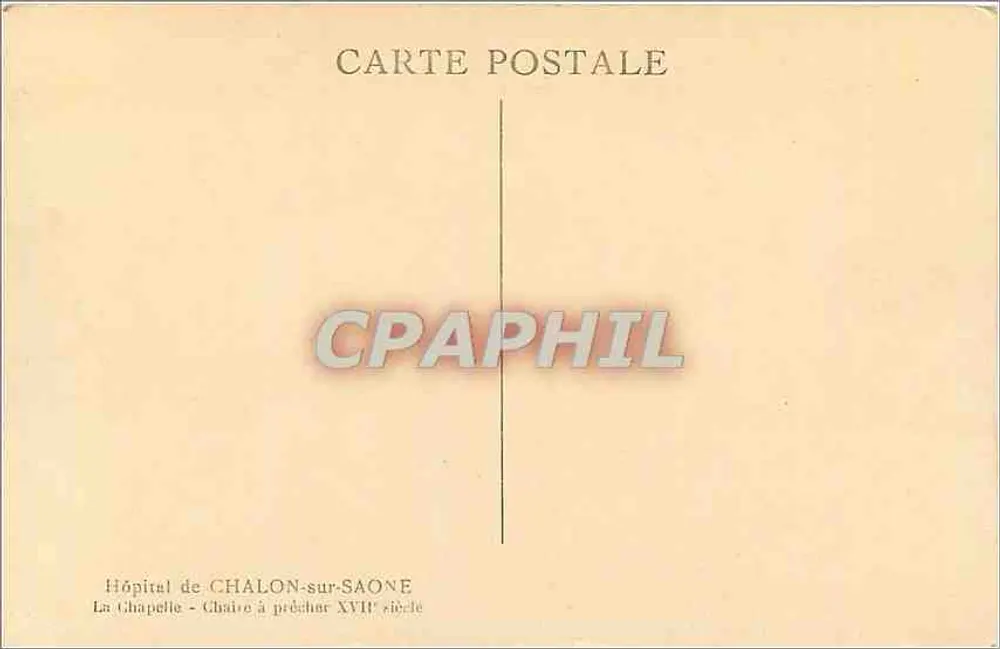 Chaire à prêcher XVIIe siècle — Hôpital de Chalon-sur-Saône — éditeur non identifié - Verso