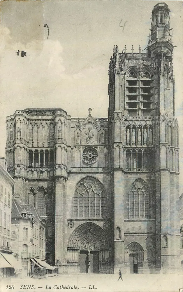 Sens — A Catedral — LL. — n° 120 - Frente