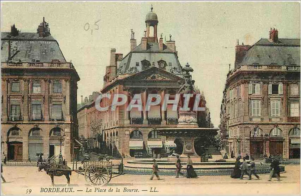 Bordeaux — A Praça da Bolsa — LL. - Frente