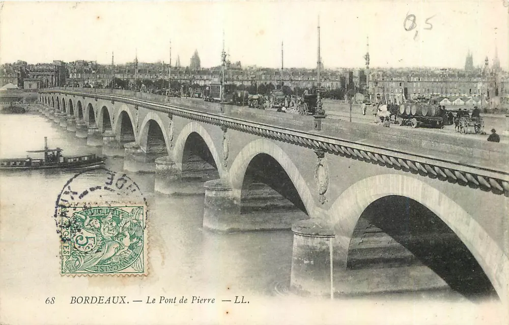 Bordeaux — O Ponte de Pierre — LL. - Frente