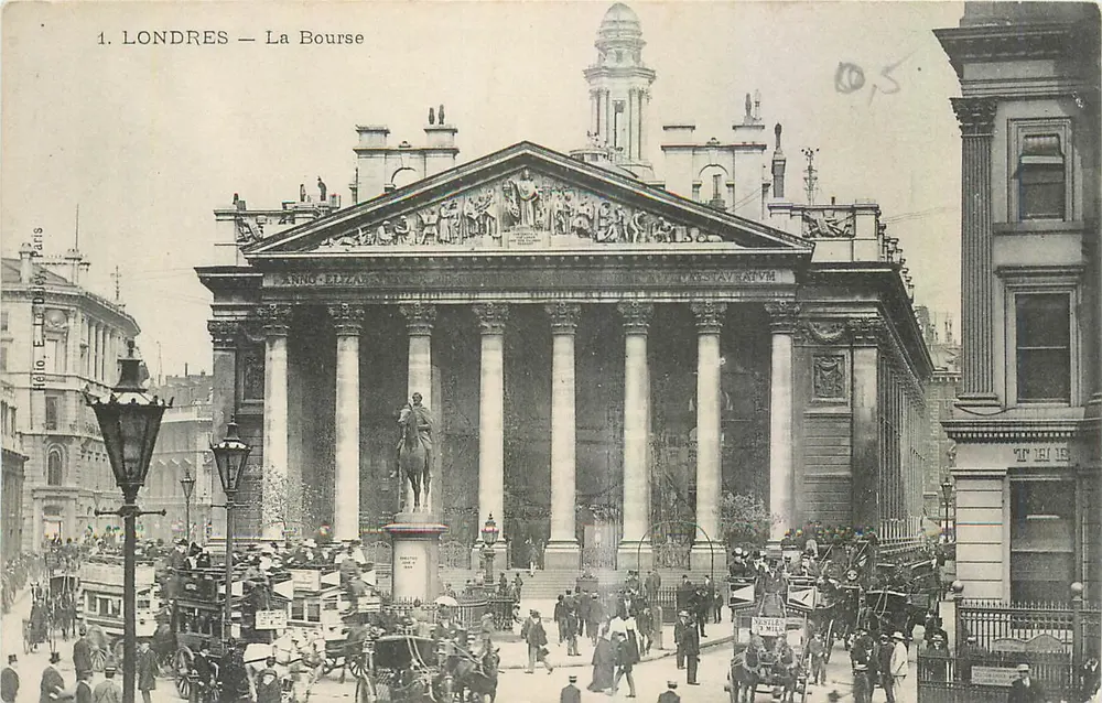Londres — A Bolsa — Hélo, E. - Paris, n°1 - Frente