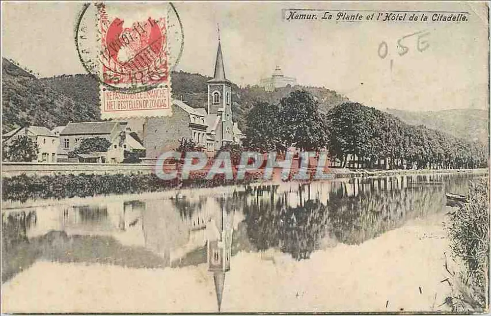 Nomur. Die Pflanze und das Hotel der Citadel — Granda Magasins de la Station Nomur - Vorderseite