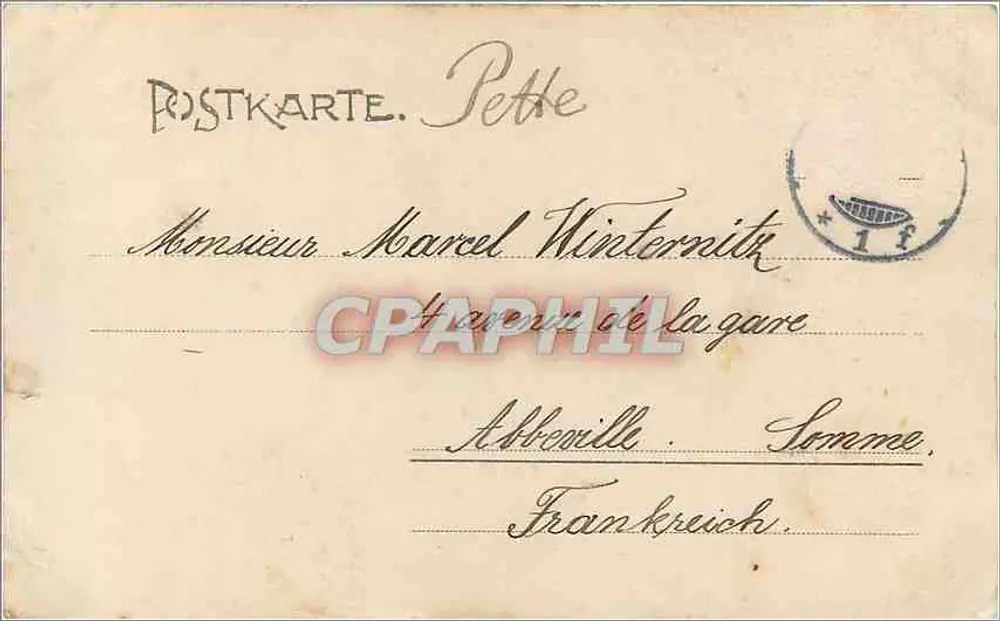 Wnętrze katedry w Trierze — Schaan & Dauber, n° 2756 - Rewers