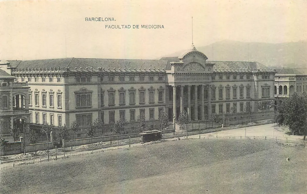 Barcellona. Facoltà di Medicina — editore Haver, Madrid - Recto