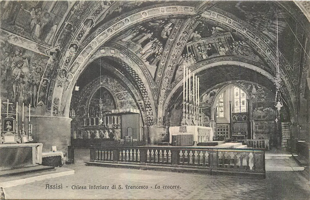 Assisi - Untere Kirche von S. Francesco - Die Kreuzung - Vorderseite