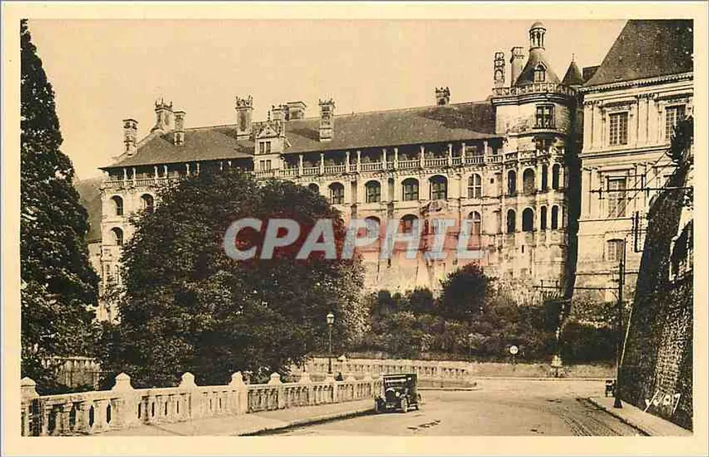 Schloss Blois — Fassade François Ier — Éditions d'Art Byron, Paris - Vorderseite