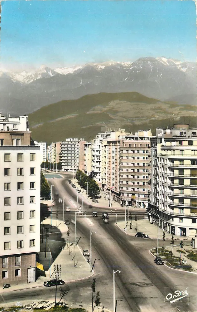 Grenoble — Os Grandes Boulevards e Belledonne — Edição de Arte André - Frente