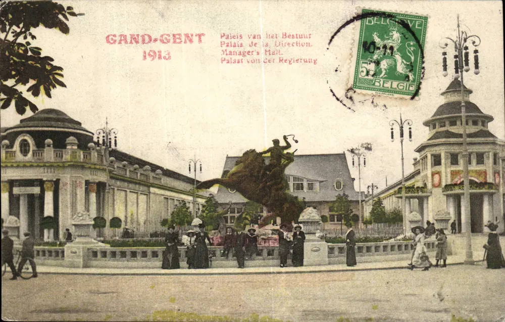 Gand-Gent — Palais de la Direction — Verlag P.P. n° 1913 - Vorderseite