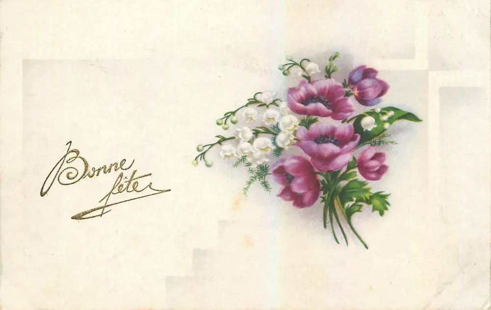 Arranjo de flores — Boas festas — 8406 - Frente