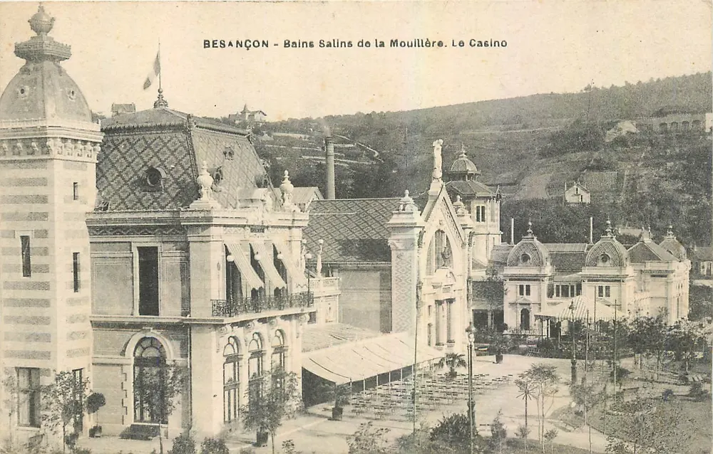 Besançon - Salzbad Mouillère. Das Casino - Vorderseite