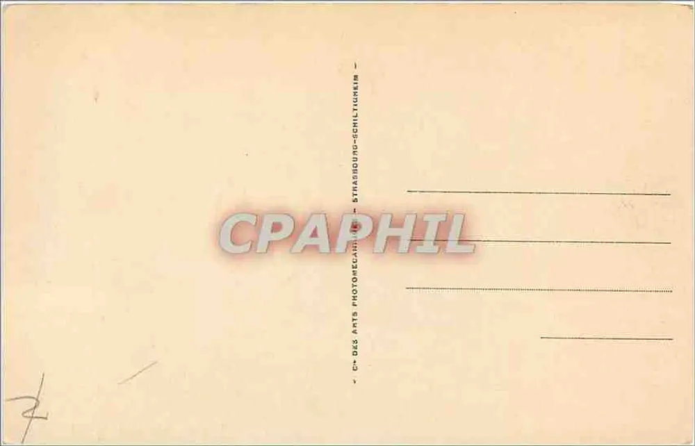 Grenoble — Vista geral e o Moucherotte — C.P. des Arts Photomécaniques Schiltigheim - Verso