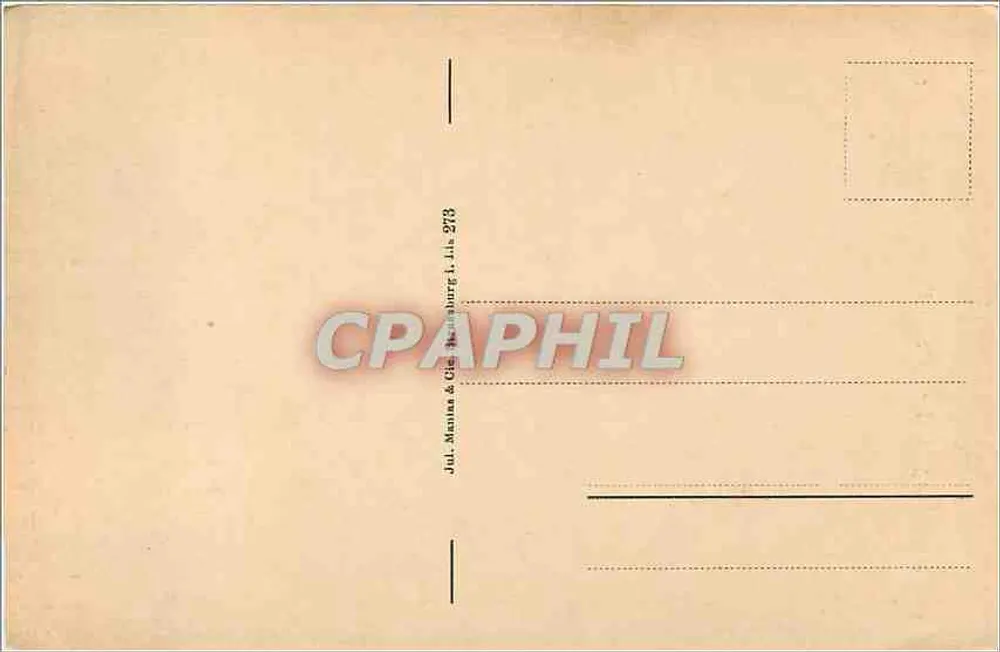 Strasbourg - Kleine Metzig - Petites Boucheries — éditeur Jul. Manna & Cie, n° 273 - Verso