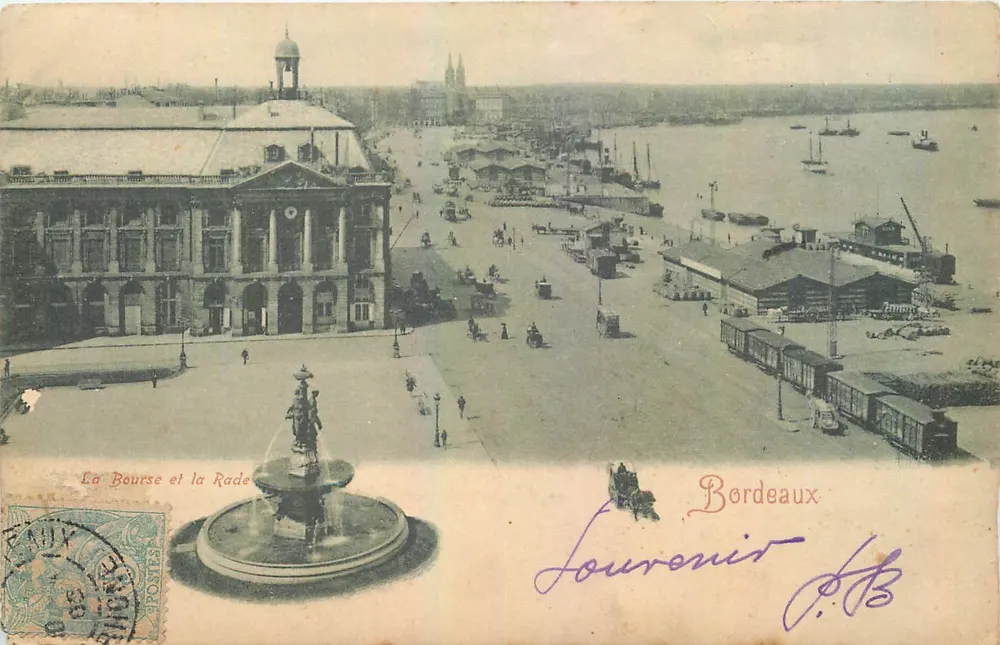 A Bolsa e a Baía — Bordeaux — editor não visível - Frente