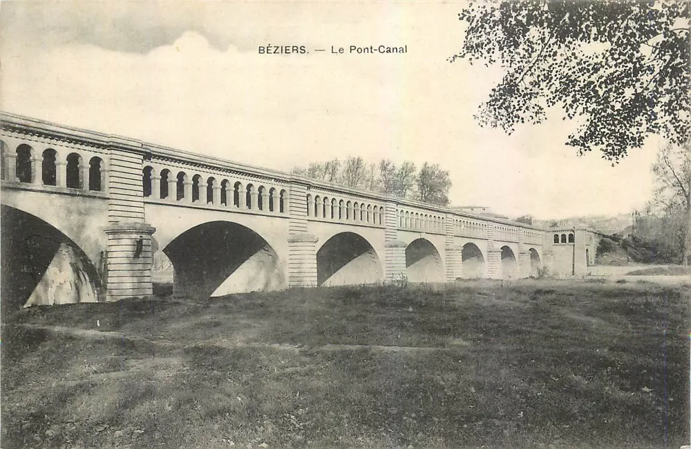 Béziers — O Ponte-Canal — Editor não identificado, número de série não visível - Frente