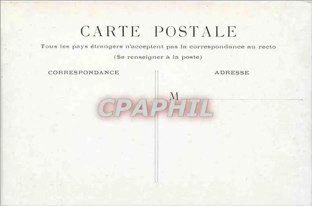 Paris - Boulevard de la Madeleine — vista com o Panteão em primeiro plano — editor não identificado - Verso