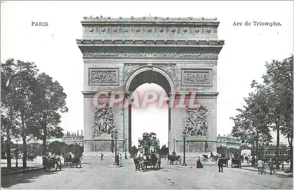Paris — Arco do Triunfo — editor não identificado - Frente