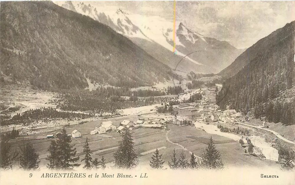 Argentières y el Monte Blano — Selecta, n°9 - Anverso