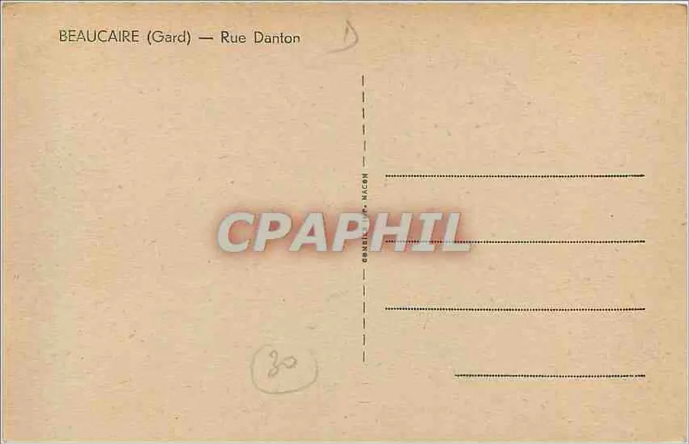 Beaumarchais — Rue Danton — Editor: C. Magnan - Verso