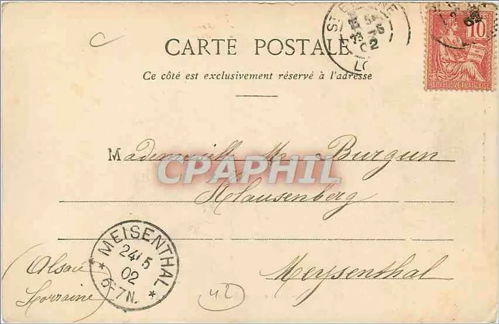 SAINT-ÉTIENNE - Coliseu Sainte-Barbe — Ed. H. Gallet & Cie, Nancy - Verso