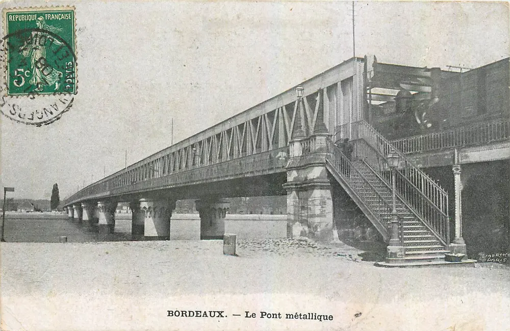 BORDEAUX. — Der Metallbrücke — Gröberck, Paris - Vorderseite