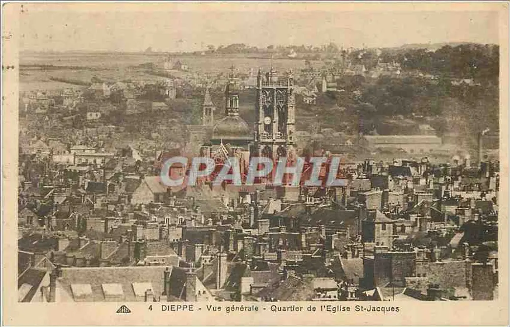 Dieppe — Vista geral — Bairro da Igreja de São Jacó - Frente