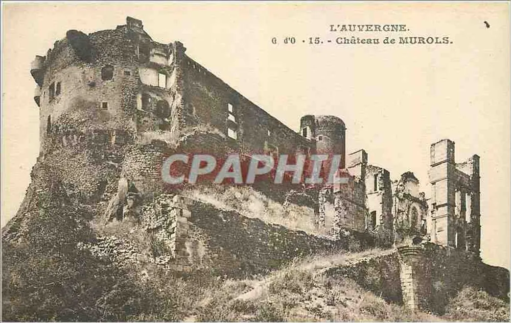 Castelo de Murols — Aube — A Auvergne. — J. Fontefanges, editor (P.-de-D.) - Frente