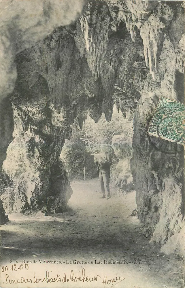 빈센느 숲 — 라크 데 라크 두마스니ль 동굴 — G.L. n°855 - 앞면