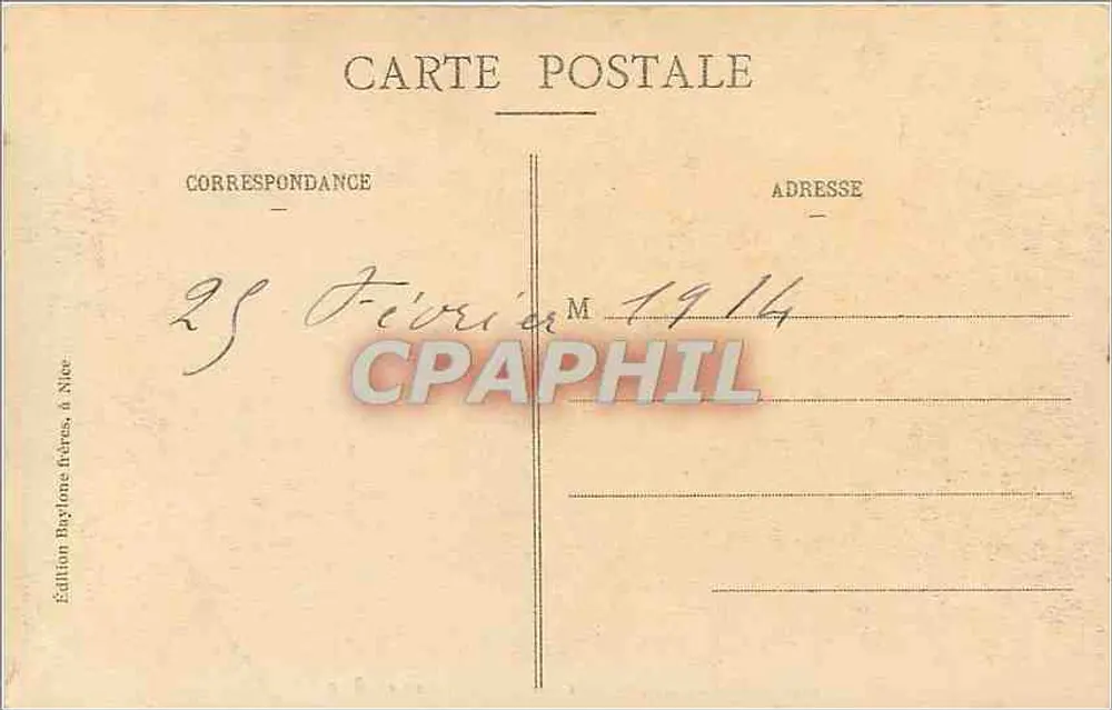 Monte-Carlo - Le Théâtre et Terrasses - B. F. - n° 258 - Verso