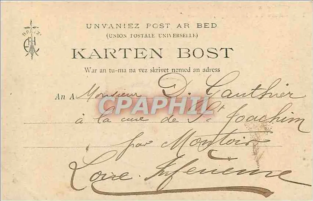 Ruinen von Garaye, nahe Dinan — Sammlung E. Hamonic — n°720 - Rückseite