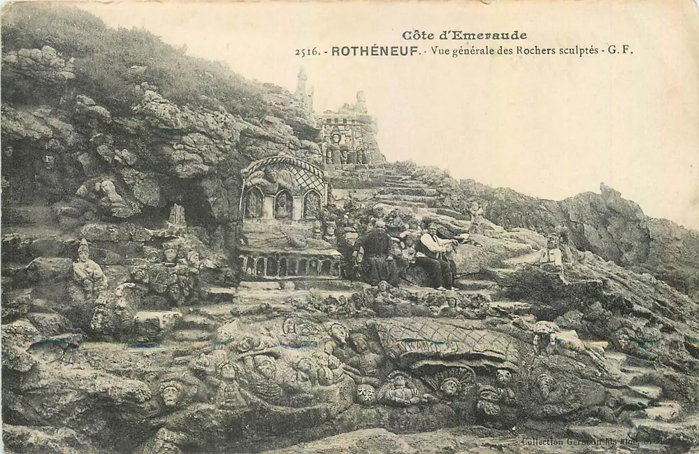 Côte d'Émeraude — Allgemeiner Blick auf die geschnitzten Felsen — G.F. Nr. 2516 - Vorderseite