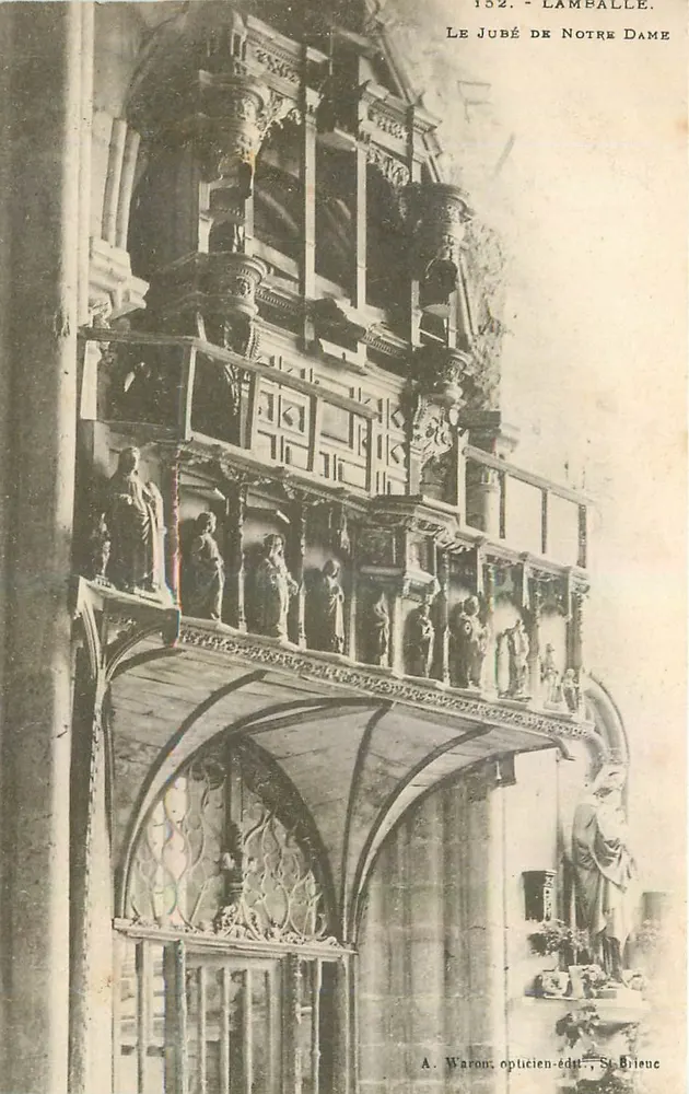 Lampalle — The Jubé of Notre Dame — A. Waron, optician-publisher, St-Brieuc - Front