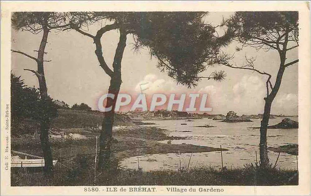 Isla de Bréhat - Pueblo de Gardeno - Coll. E. Hanoni - Saint-Brieuc - Anverso
