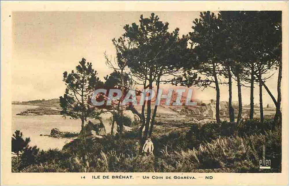 Ilha de Bréhat — Um canto de Goaréva — Editor Ellen, n°14 - Frente