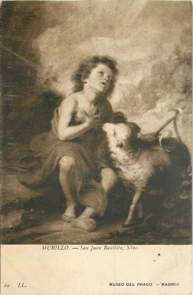 San Juan Bautista, Niño — Murillo — Museo del Prado, Madrid - Recto