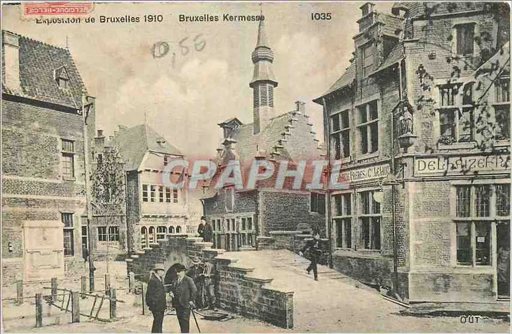 ब्रुसेल्स कर्मेसे — ब्रुसेल्स एक्सपोज़िशन 1910 — डेलहाइज़ एंड सी, प्रकाशक 1035 - आगे