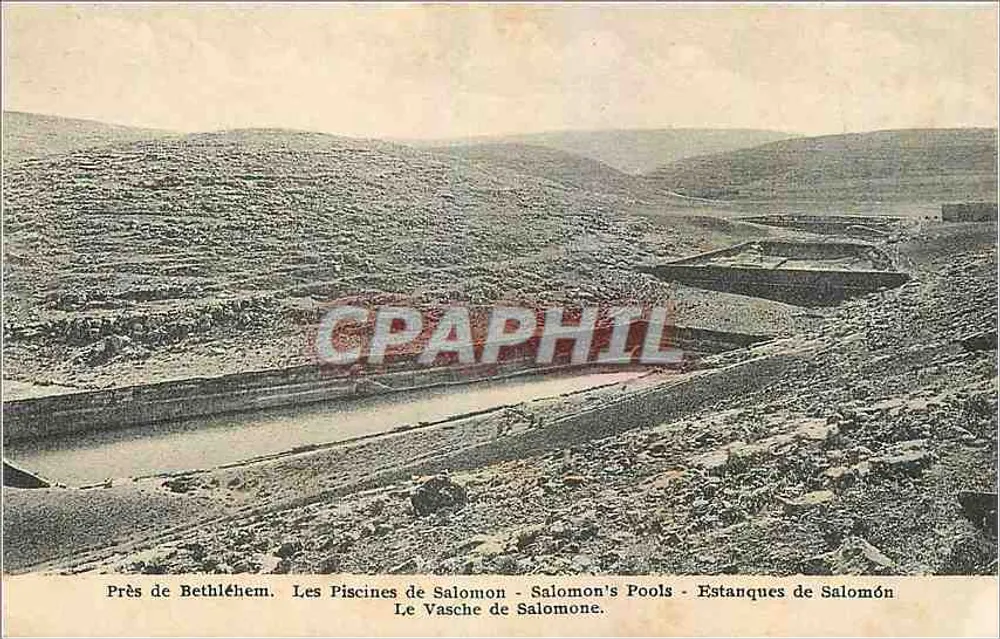 Near Bethlehem — Salomon's Pools — publisher unknown - Front
