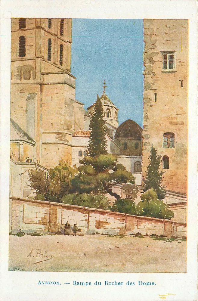 Avignon — Rampe do Rocher des Doms — A. Palau - Frente