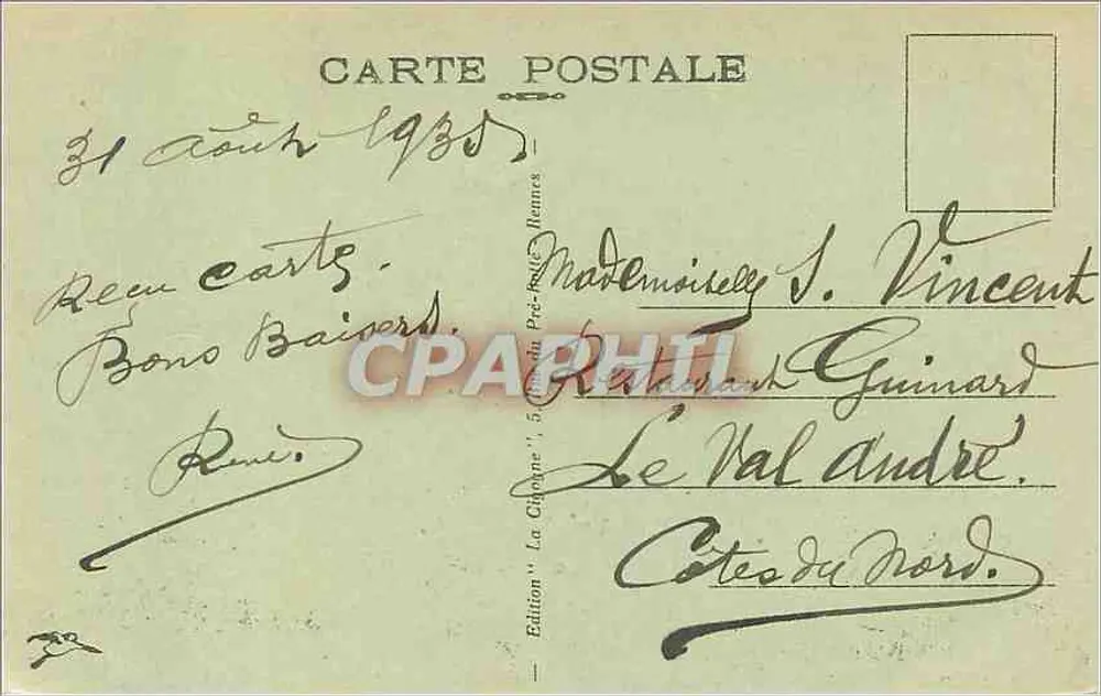 Rennes — O Thabor — Edição 'La Chépyne', n°16 - Verso