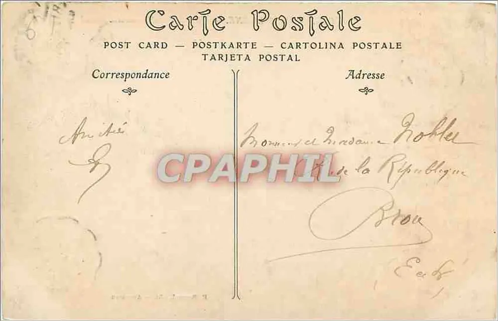 Bagnolles-de-l'Orne — Hôtel de l'Établissement Thermal — E. Roussel, édit. — Argentan - Verso