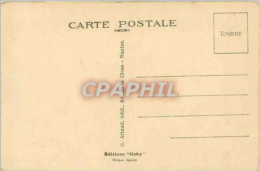 BREST — O Castelo e o Sémaphore — Éditions Gaby - Verso