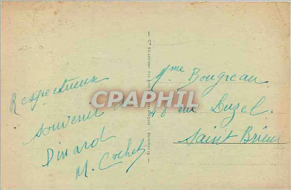 St-Malo - Túmulo de Chateaubriand (1848) — editor IDEAL - Verso