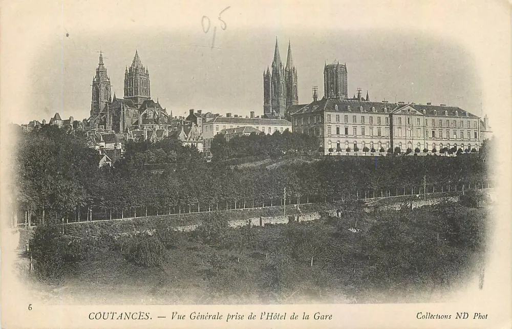 COUTANCES — Allgemeine Ansicht vom Hotel de la Gare — Sammlung ND Phot - Vorderseite