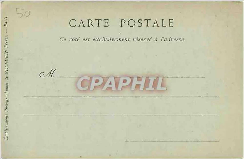 COUTANCES — Allgemeine Ansicht vom Hotel de la Gare — Sammlung ND Phot - Rückseite