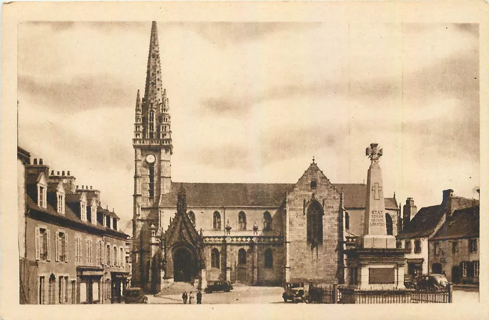 Llandivisau (Finistère) — Die Kirchplatz — J. Nozais, Verlag - Vorderseite