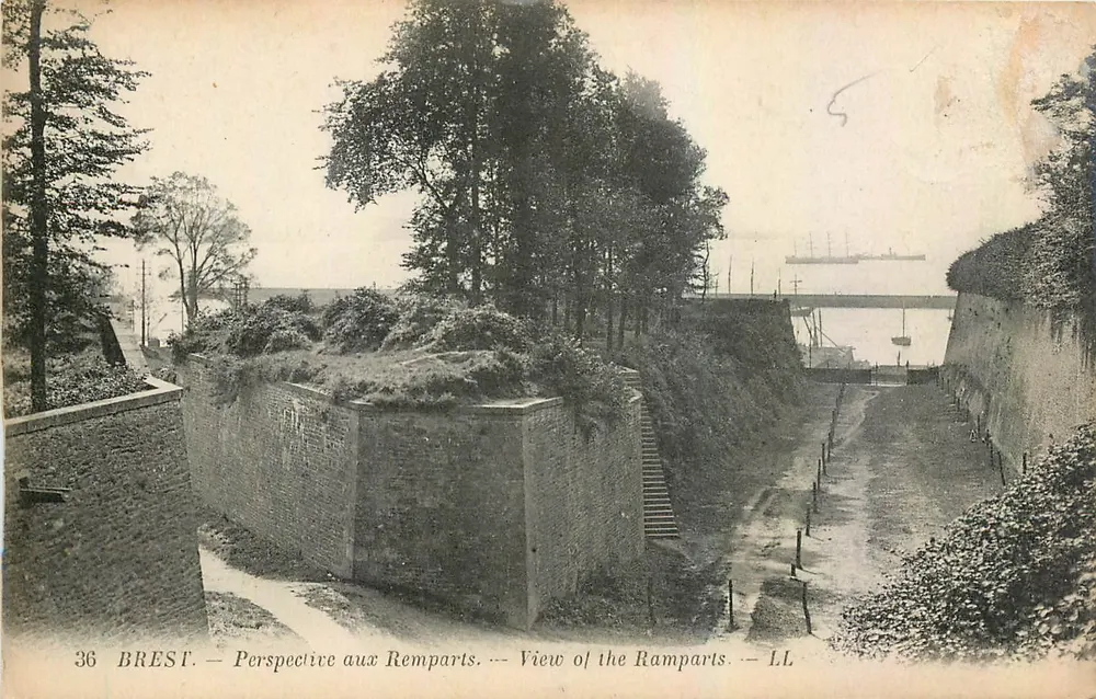 Brest — Perspektywa na Remparts — LL, n°36 - Awers